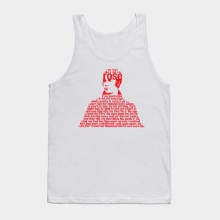 Robbie Burns Love is like a red red rose Tank Top